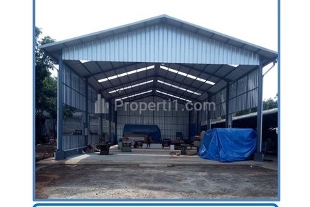 Jual Cepat Harga Spesial Tanah dan Bangunan Ex Pabrik Furniture di Jl. Awirarangan, Tamansari, Setu, Kabupaten Bekasi