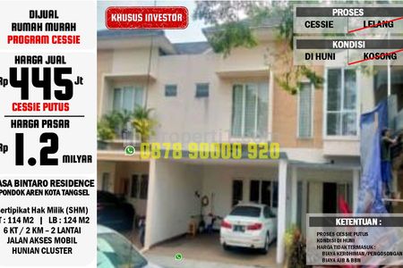 Jual Rumah Casa Bintaro Residence Tangerang Selatan - Cara Cessie