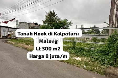 Dijual Tanah Hook Kalpataru Malang, Luas Tanah 300 m2 Dekat Kampus UB