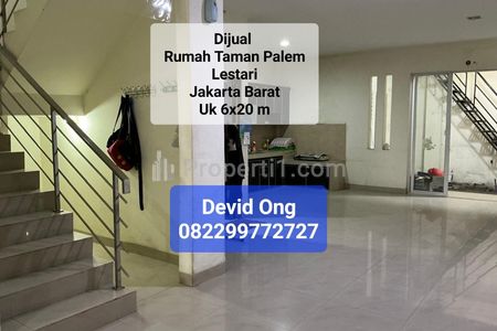 Dijual Rumah Ukuran 6x20 m di Taman Palem Lestari Cengkareng Jakarta Barat