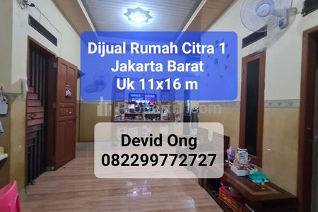Dijual Rumah Citra 1 Ukuran 11x16 m di Jakarta Barat