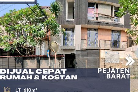 Dijual Rumah Tinggal + Rumah Kost 27 Kamar di Pejaten Jakarta Selatan