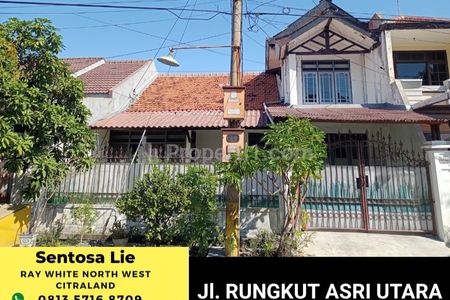 Dijual Rumah 200 m2  di Rungkut Asri Utara - Kali Rungkut Dekat Trans Mart Rungkut, Superindo, Surabaya