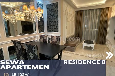 Sewa Apartemen Residence 8 Senopati 2BR Fully Furnish Prime Location