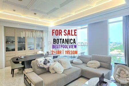 Jual Cepat Apartemen Botanica, Fully Renovated, Furnished 2+1 BR 195sqm, Nice Interior Design, Direct Owner 