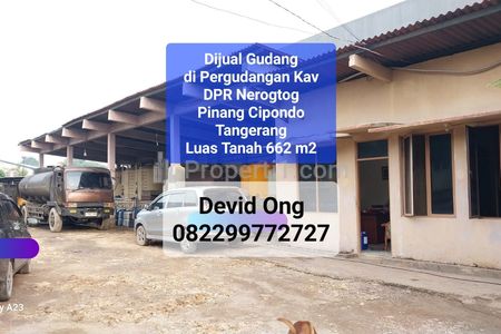 Dijual Gudang Kav DPR Nerogtog, Cipondoh, Tangerang