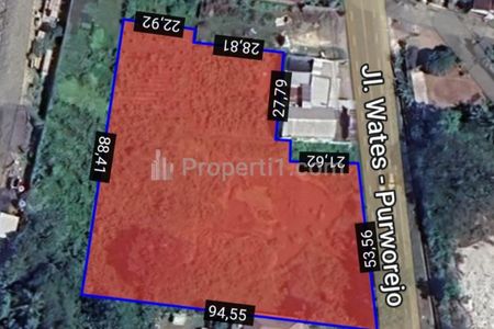Jual Tanah Luas 5.800 m2 Mangku Jalan Raya Jogja - Wates Km 12 Yogyakarta