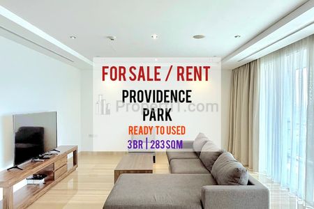 Sewa Cepat Siap Huni Apartemen Providence Park 3BR 283sqm, Furnished &  Bagus, Direct Owner