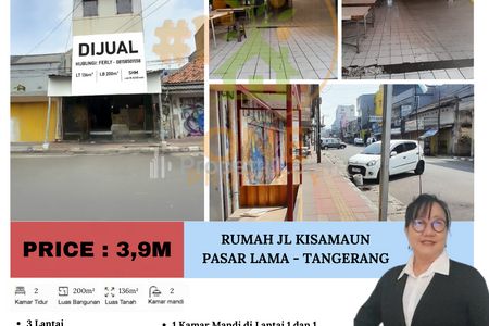 Dijual Rumah Jl. Kisamaun, Pasar Lama - Tangerang