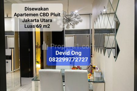 Sewa Apartemen CBD Pluit 3BR Full Furnished Luas 69 m2 Jakarta Utara