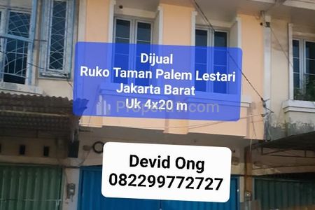 Dijual Ruko Taman Palem Lestari 3 Lantai Jakarta Barat