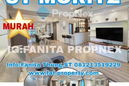 MURAH! Dijual / Disewakan Apartemen ST. MORITZ Tower New Ambasador (Paling High end, Terbaru & Strategis di tengah Mal) - Tipe 3BR Full Furnished