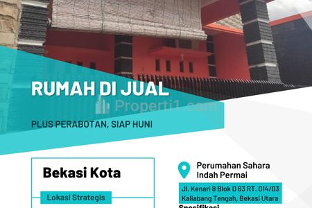 Jual Rumah di Perumahan Sahara Indah Permai Bekasi Utara