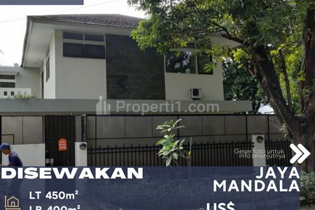 Disewakan Rumah Bagus Siap Huni Daerah Elite Expatriate di Jaya Mandala Kuningan Jakarta Selatan