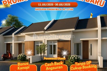 Dijual Rumah Bukit Ciampea Asri Perumahan Murah di Bogor, Tanpa DP Angsuran 1 Jutaan