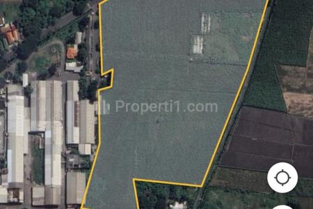 Dijual 10 Ha Tanah Industri Nganjuk Jawa Timur di Nol Jalan Raya Panglima Sudirman - Nglawak  - Kertosono - Nganjuk JATIM Strategis Lokasi