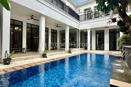 For Rent American Classic House at Kebayoran Baru, South Jakarta - Fully Furnished with Private Pool
