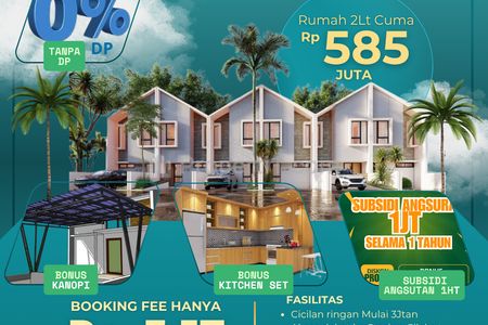 Dijual Rumah Palm Cilebut Residence, Perumahan Baru Dekat Stasiun Cilebut,Bogor