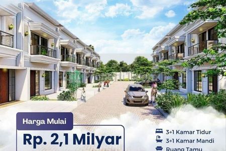 Dijual Rumah Inden Desain American Classic di Duren Sawit, Jakarta Timur