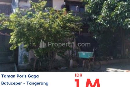 Dijual Lelang AYDA Rumah Taman Poris Gaga MURAH di Tangerang