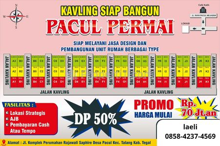 Jual Kavling di Desa Pacul, Kramat, Mejasem, Tegal