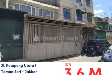 Dijual Lelang AYDA Ruko Ketapang Utara MURAH di Jakarta Barat