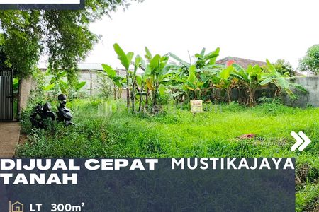 Dijual Tanah Kosong Posisi Hoek SHM di Mustikajaya Bekasi