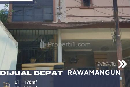 Dijual Rumah Tinggal dan 12 Kamar Kost di Lantai 2 di Rawamangun Jakarta Timur