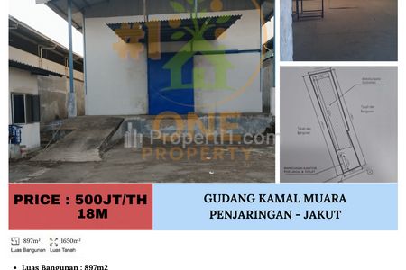 Disewakan Gudang Kamal Muara, Penjaringan - Jakarta Utara