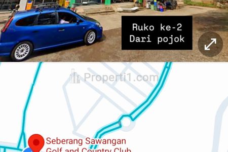 Dijual Ruko 3 Lantai Pinggir Jalan Raya Kondisi Kosong di Sawangan Depok