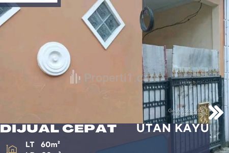 Dijual Cepat Rumah Siap Huni di Matraman Jakarta Timur