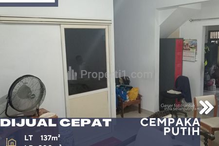 Dijual Rumah 2 Lantai di Cempaka Putih Jakarta Pusat