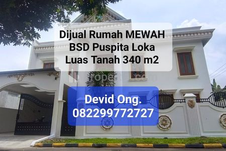 Dijual Rumah Mewah BSD Puspita Loka Ada Kolam Renang di Tangerang
