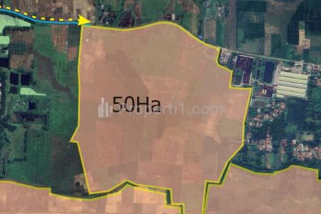 Jual Lahan Zona Industri di Kawasan Industri Subang Smartpolitan, Cipeundeuy, Subang