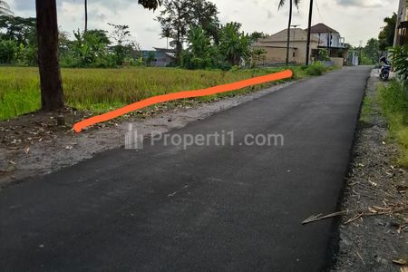 Dijual Tanah Murah Strategis Pinggir Jalan Aspal Barat TK BIAS Jl. Kaliurang Km 10 Sleman Yogyakarta