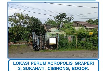 Jual Cepat Rumah Lama Harga di Bawah Pasaran di Perumahan Acropolis Graperi 2, Jl. Siliwangi, Sukahati, Cibinong, Bogor