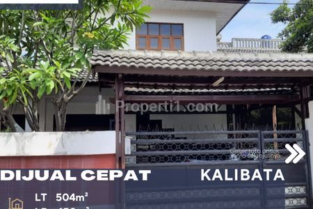 Jual Rumah Bangunan Terawat dan Kokoh Lingkungan Nyaman Aman Asri di Kalibata Jakarta Selatan