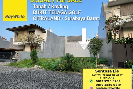Dijual Tanah Kavling Bukit Telaga Golf Citraland TH1 - Hadap Timur Dekat Patung Merlion