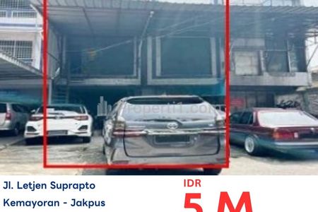 Dijual Lelang Ruko MURAH 2 unit Jalan Letjen Suprapto, Jakarta Pusat
