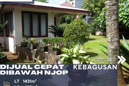 Dijual Rumah Harga di Bawah NJOP Konsep Suasana Villa Lingkungan Nyaman Aman Asri di Kebagusan Jakarta Selatan