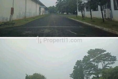 Dijual Hitung Tanah Lahan Ex Pabrik Gudang di Balaraja Tangerang