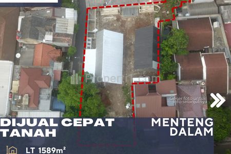 Dijual Tanah Komersil Lokasi Prime Area Menteng Dalam Jakarta Selatan