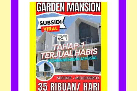 Jual Rumah Subsidi Terlaris di Mojokerto Dekat Alun-alun Mojokerto, Transmart Mojokerto, Sunrise Mall, RSUD R.A. Basoeni
