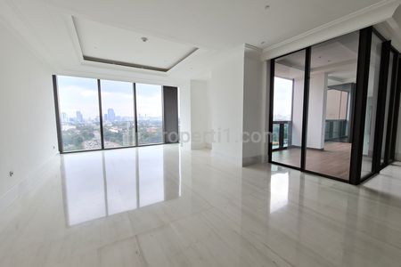 Dijual Apartemen Luxury St Regis Jakarta Residences Size 355 m2, di Atas Lantai 25 Tipe 3+1 BR Unfurnished