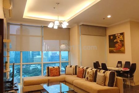 For Rent Apartment Bellagio Mansion Mega Kuningan 3BR Beside Ritz Carlton - Private Lift Furnished Close to One Satrio LRT MRT Busway
