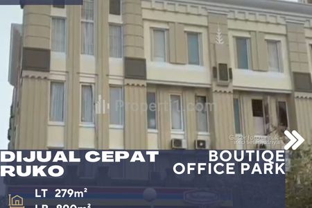 Dijual 3 Ruko Gandeng Boutique Office Park Full Furnished Harga NJOP di Kemayoran Jakarta Pusat