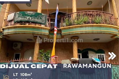 Dijual Rumah Siap Huni Cocok untuk Usaha, Kontrakan atau Rumah Kost di Rawamangun Jakarta Timur