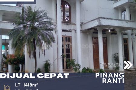 Dijual Rumah Modern Minimalis dengan Halaman Luas di Pinang Ranti Jakarta Timur