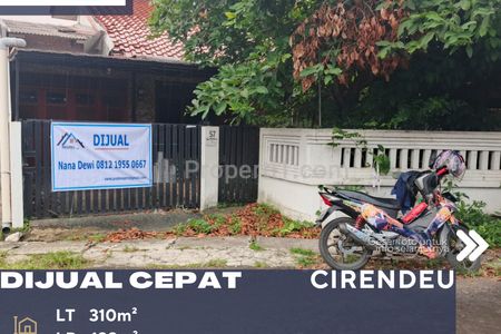 Dijual Rumah Posisi Hoek Lingkungan Tenang dan Nyaman Harga di Bawah Appraisal di Cirendeu Tangerang Selatan