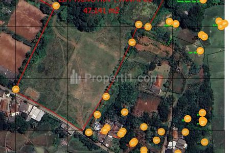 Jual Tanah Murah Cocok Rumah Subsidi Luas 4,7 Hektar, Akses Mobil, Surat Girik di Panongan, Tangerang, Banten